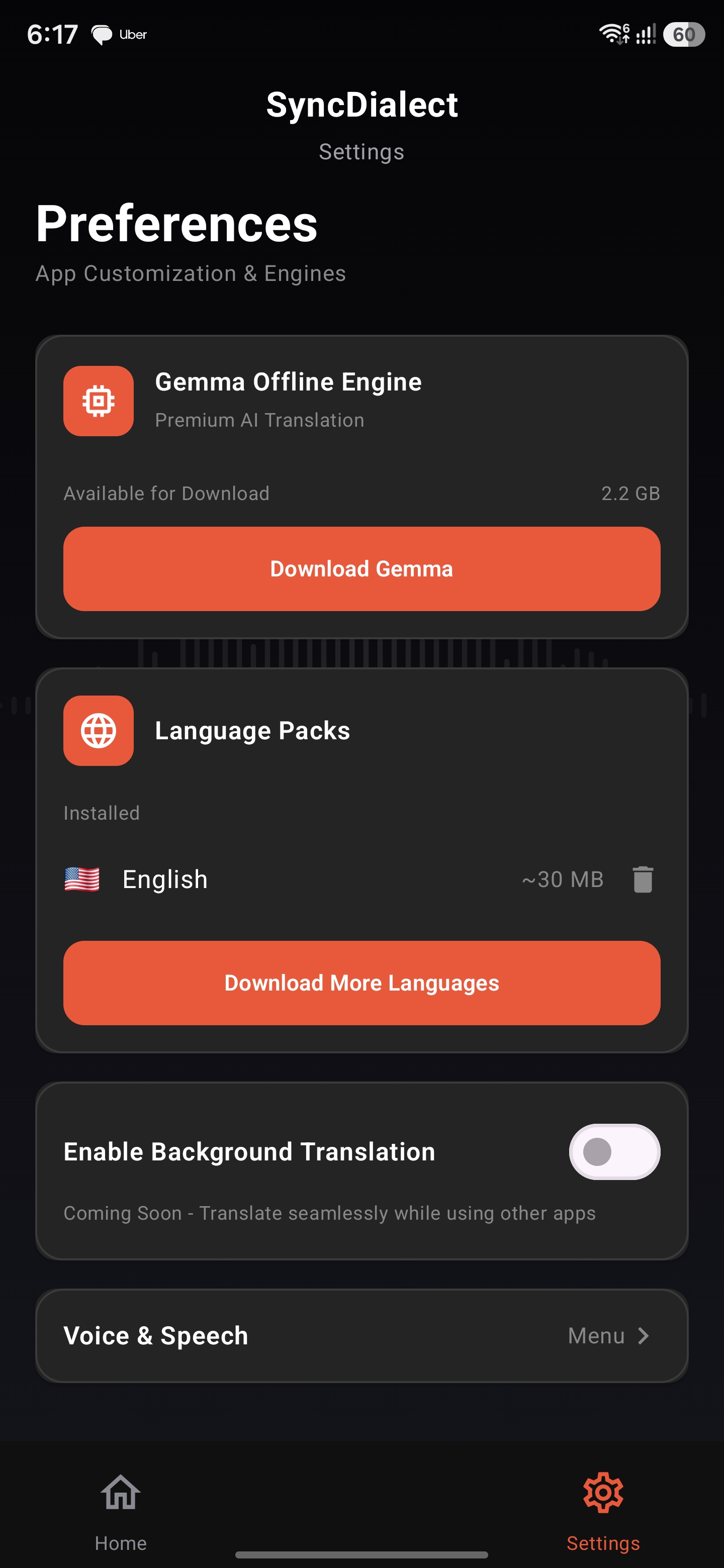 Language Packs